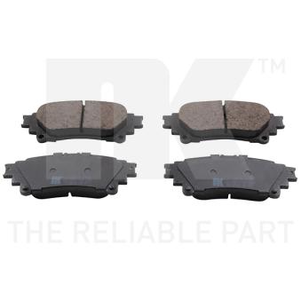 Jeu de 4 plaquettes de frein arrière NK [2245110]