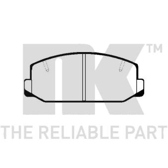 Jeu de 4 plaquettes de frein avant NK OEM 0449120051