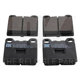 Jeu de 4 plaquettes de frein avant NK 224704 pour HYUNDAI I30 1.6 - 110cv