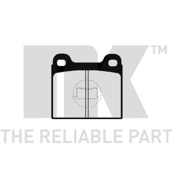 Jeu de 4 plaquettes de frein avant NK OEM 171698151D