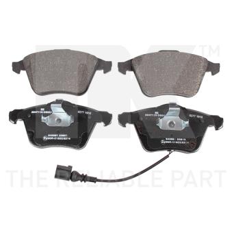 Jeu de 4 plaquettes de frein avant NK [2247110]