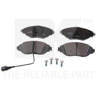 Jeu de 4 plaquettes de frein avant NK OEM 3C0698151F