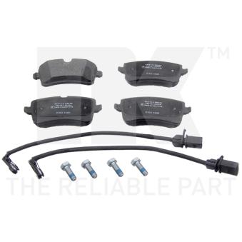 Jeu de 4 plaquettes de frein arrière NK OEM 4H0698451L