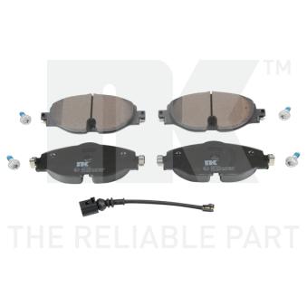 Jeu de 4 plaquettes de frein avant NK [2247113]