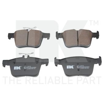 Jeu de 4 plaquettes de frein arrière NK OEM 3Q0698451E