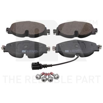 Jeu de 4 plaquettes de frein avant NK 2247121 pour CITROEN NEMO 1.6 - 110cv