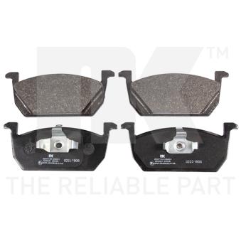 Jeu de 4 plaquettes de frein avant NK OEM 2Q0698151A