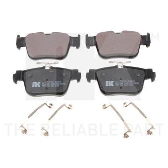 Jeu de 4 plaquettes de frein arrière NK 2247164 pour ALFA ROMEO SPIDER 1.0 TSI e-TEC - 110cv