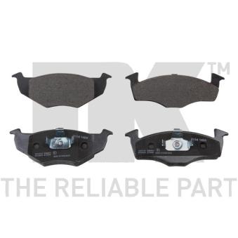 Jeu de 4 plaquettes de frein avant NK [224737]