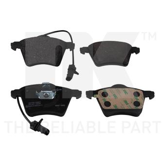 Jeu de 4 plaquettes de frein avant NK OEM 95VWX2K021BA