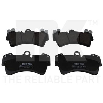Jeu de 4 plaquettes de frein avant NK OEM 4L0698151C Jeu de 4 plaquettes de frein avant NK OEM 4L0698151C