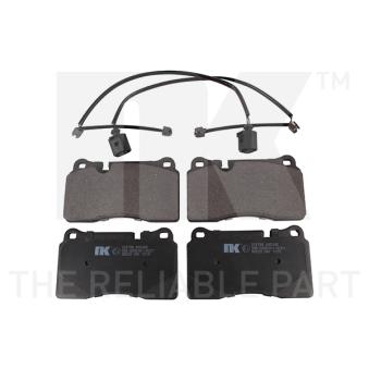 Jeu de 4 plaquettes de frein avant NK [224788]