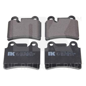 Jeu de 4 plaquettes de frein arrière NK OEM 7L6698451B