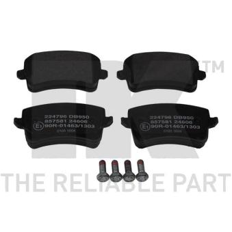 Jeu de 4 plaquettes de frein arrière NK OEM 8K0698451A