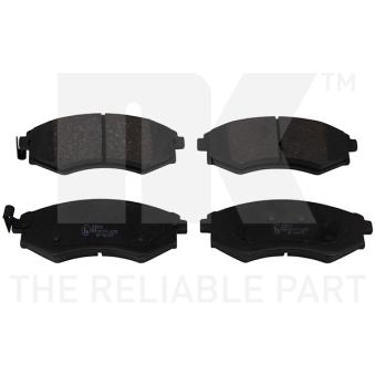 Jeu de 4 plaquettes de frein avant NK OEM 4813008151