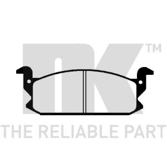 Jeu de 4 plaquettes de frein avant NK [225102]