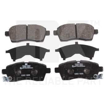 Jeu de 4 plaquettes de frein avant NK [225228]