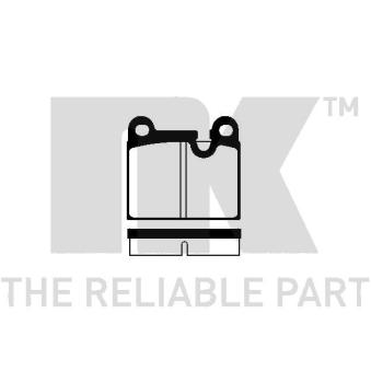 Jeu de 4 plaquettes de frein arrière NK OEM 91135295001