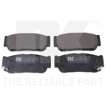 Jeu de 4 plaquettes de frein arrière NK OEM 4841321A10