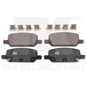 Jeu de 4 plaquettes de frein arrière NK OEM 800824400A