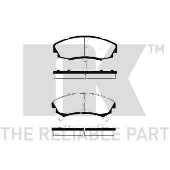 Jeu de 4 plaquettes de frein avant NK OEM 12321415