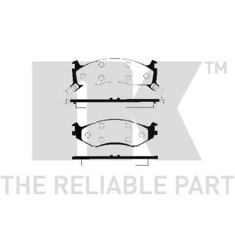 Jeu de 4 plaquettes de frein avant NK OEM 4423725