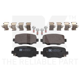Jeu de 4 plaquettes de frein arrière NK 229336 pour DS N°4 1.6 - 110cv