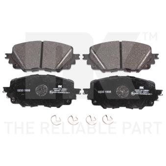 Jeu de 4 plaquettes de frein avant NK OEM 6000615055