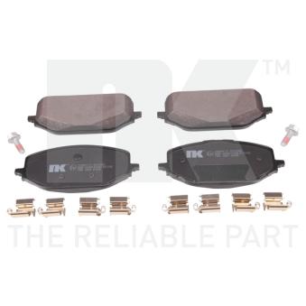 Jeu de 4 plaquettes de frein avant NK 2299117 pour KIA SEPHIA PureTech 110 - 110cv