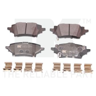 Jeu de 4 plaquettes de frein avant NK OEM T044660240