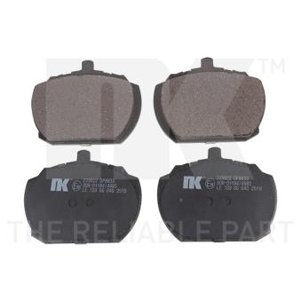 Jeu de 4 plaquettes de frein avant NK OEM 513083