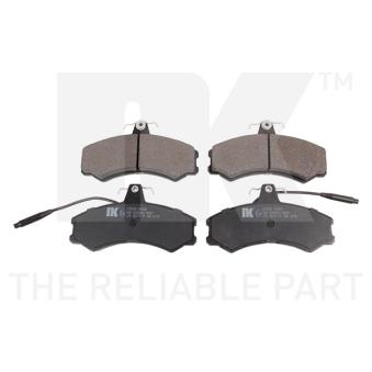 Jeu de 4 plaquettes de frein avant NK [229940]