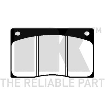 Jeu de 4 plaquettes de frein avant NK OEM JLM9517