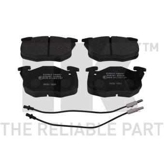 Jeu de 4 plaquettes de frein avant NK [229953]