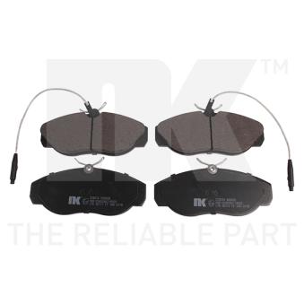 Jeu de 4 plaquettes de frein avant NK [229974]