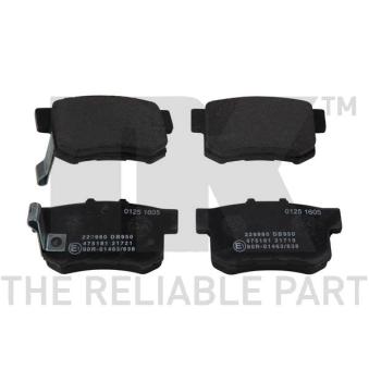 Jeu de 4 plaquettes de frein arrière NK OEM GBP90347AF