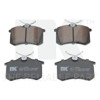 Jeu de 4 plaquettes de frein arrière NK OEM 5QD698451