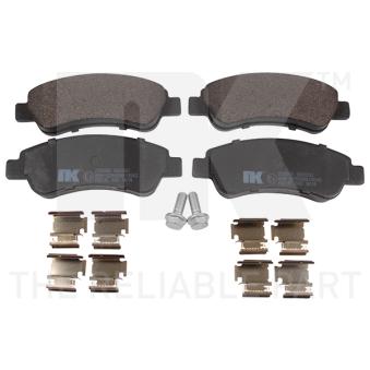 Jeu de 4 plaquettes de frein arrière NK OEM E172302