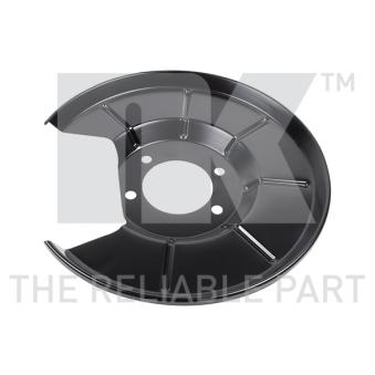 Déflecteur, disque de frein arrière gauche NK 232509 pour FIAT PANDA 1.6 Ti - 110cv