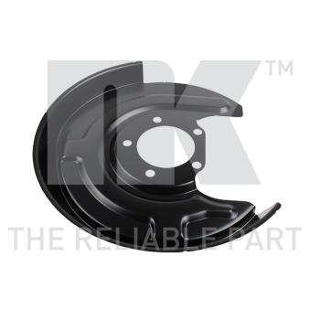 Déflecteur, disque de frein arrière gauche NK OEM 8E0615611C