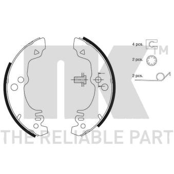 Jeu de mâchoires de frein NK OEM 1556044