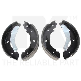 Jeu de mâchoires de frein NK 2725676 pour PORSCHE 944 2.2 TDCi - 110cv