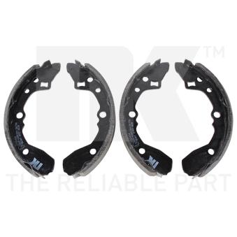 Jeu de mâchoires de frein NK 2732434 pour MAZDA 323 1.3 i - 67cv