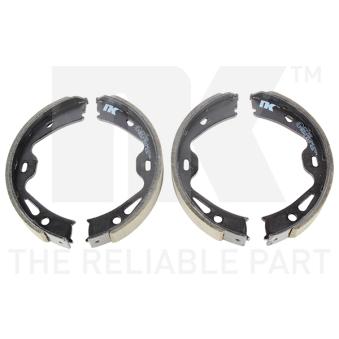 Jeu de mâchoires de frein, frein de stationnement NK 2747866 pour PORSCHE CAYMAN 2.9 - 211cv