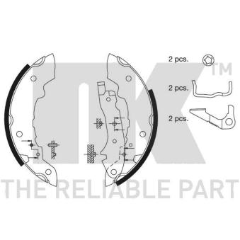 Jeu de mâchoires de frein NK OEM 423614