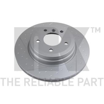 Jeu de 2 disques de frein arrière NK OEM 34216787931