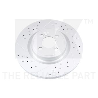 Jeu de 2 disques de frein avant NK OEM 34116855782