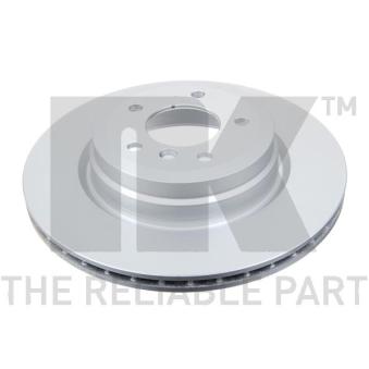 Jeu de 2 disques de frein arrière NK OEM 34216764655