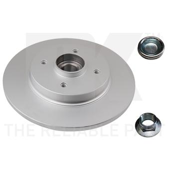 Jeu de 2 disques de frein arrière NK 311951 pour CHRYSLER 300C 1.2 THP - 110cv