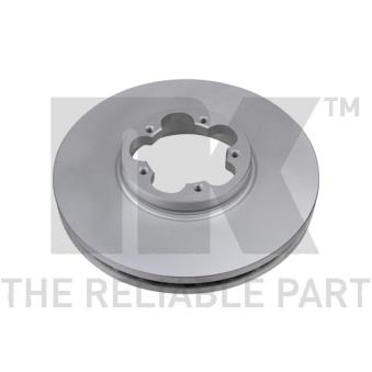 Jeu de 2 disques de frein avant NK 312593 pour FORD TRANSIT CONNECT 2.0 EcoBlue - 185cv